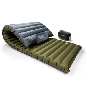 Inflatable Camping Sleeping Pad with Built-in Pump, Extra Thickness and Wide Plus - Airlive2000P