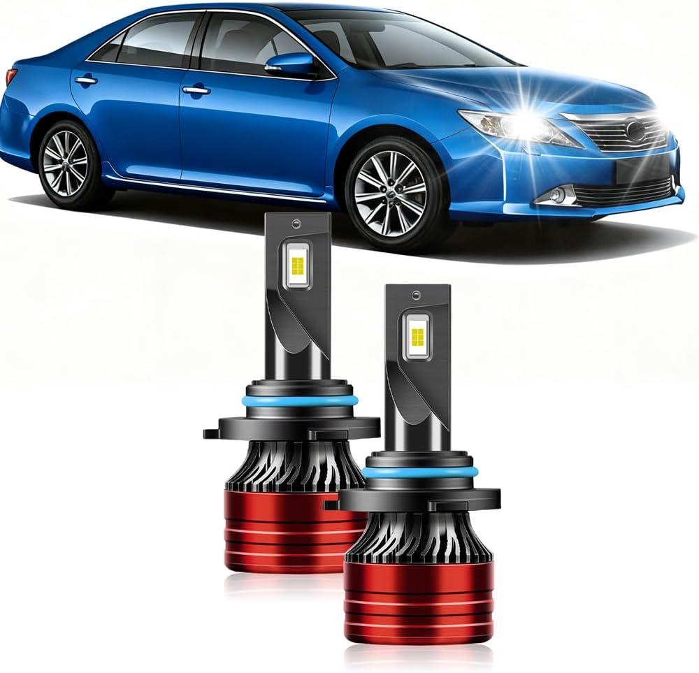 Light Bulbs Compatible for 2007-2014 Toyota Camry 9005 High Beam Fog Lights Combo Pack 800% Brightness with Cooling Fan Plug N Play Pack of 2
