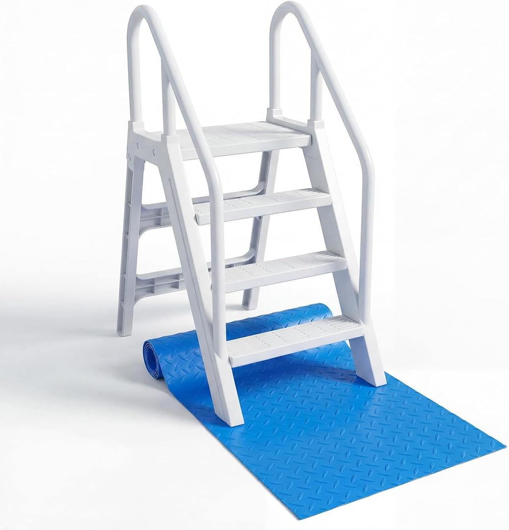 Swimming Pool Ladder Mat, 36" x 36" Protective Pool Ladder Pad Step Mat