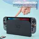 DLseego Protective Glitter Case Compatible for Nintendo Switch 2 Console(2025) - Hard Backplate with Bling Soft TPU Joycon Cover with Shock-Absorption and Anti-Scratch Design - Crystal