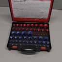 55 Pcs Nut and Bolt Thread Checker (25 Metric & 30 Standard), Bolts and Nut Identifier Thread Gauge, Detachable Bolt Size Finder Especially for Tight Spaces