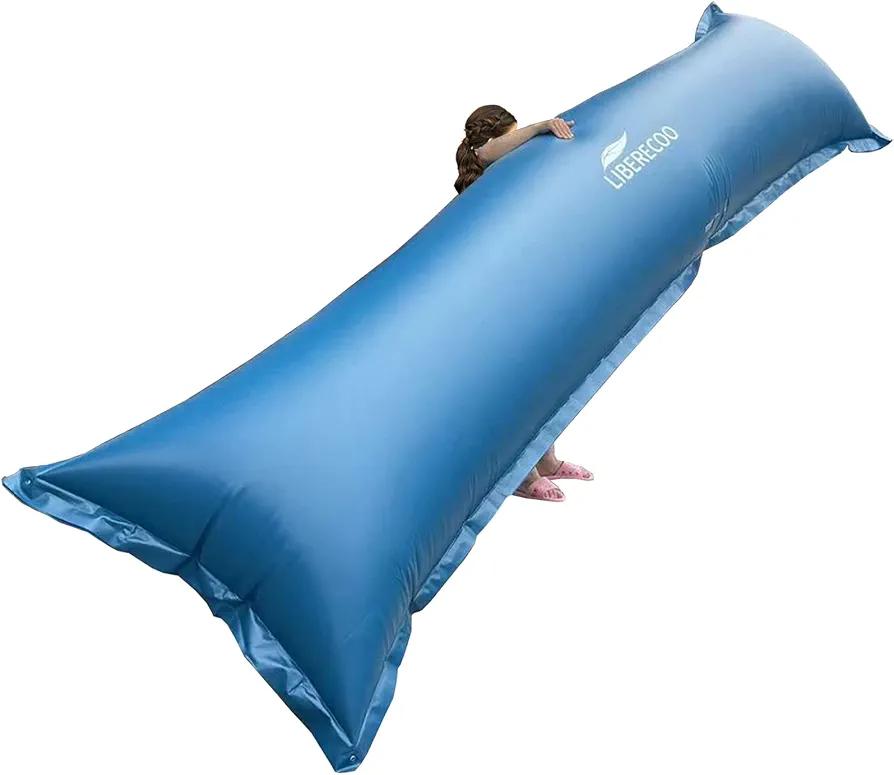 LIBERECOO 4'x15' Pool Pillow for Above Ground Pool, winterize Closing kit Winter Pillow.Super Durable & Strong Cold Resistant Easy Centering,2 Ropes Included