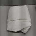 F.Y.Dreams 100% Washed Cotton Duvet Cover for Weighted Blanket 80x87 inches with 16 Ties, Zipper on Long Side/White/Just Duvet Cover