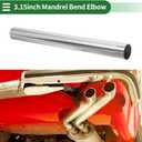 Motoforti Straight Exhaust Pipe Tube 80mm / 3.15 Inch OD 762mm / 30" Long