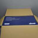 Drive Medical 2-in-1 Raised Toilet Seat with Removable Padded Arms - Elevated Bathroom Safety Support - Secure Locking Attachment - Easy Height Assistance - Durable Construction, Standard Toilets