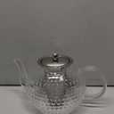 Glass Teapot with Removable Infuser, 50oz/1500ml Vintage Clear Tea Kettle Stove-top Safe for Coffee Blooming Flower Tea and Loose Leaf