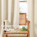 BGment 78 Inch Length Linen Curtains for Living Room, Window Treatments Thick No See Through Light Filtering with Grommet for Farmhouse Bedroom, 2 Panels Set, Each 52 Inch Wide