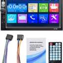 7 inch car Stereo MP5 Player, 2 Din Car Radio HD Touch Screen Support Mirror Link/BT/USB/AUX/FM/MP5