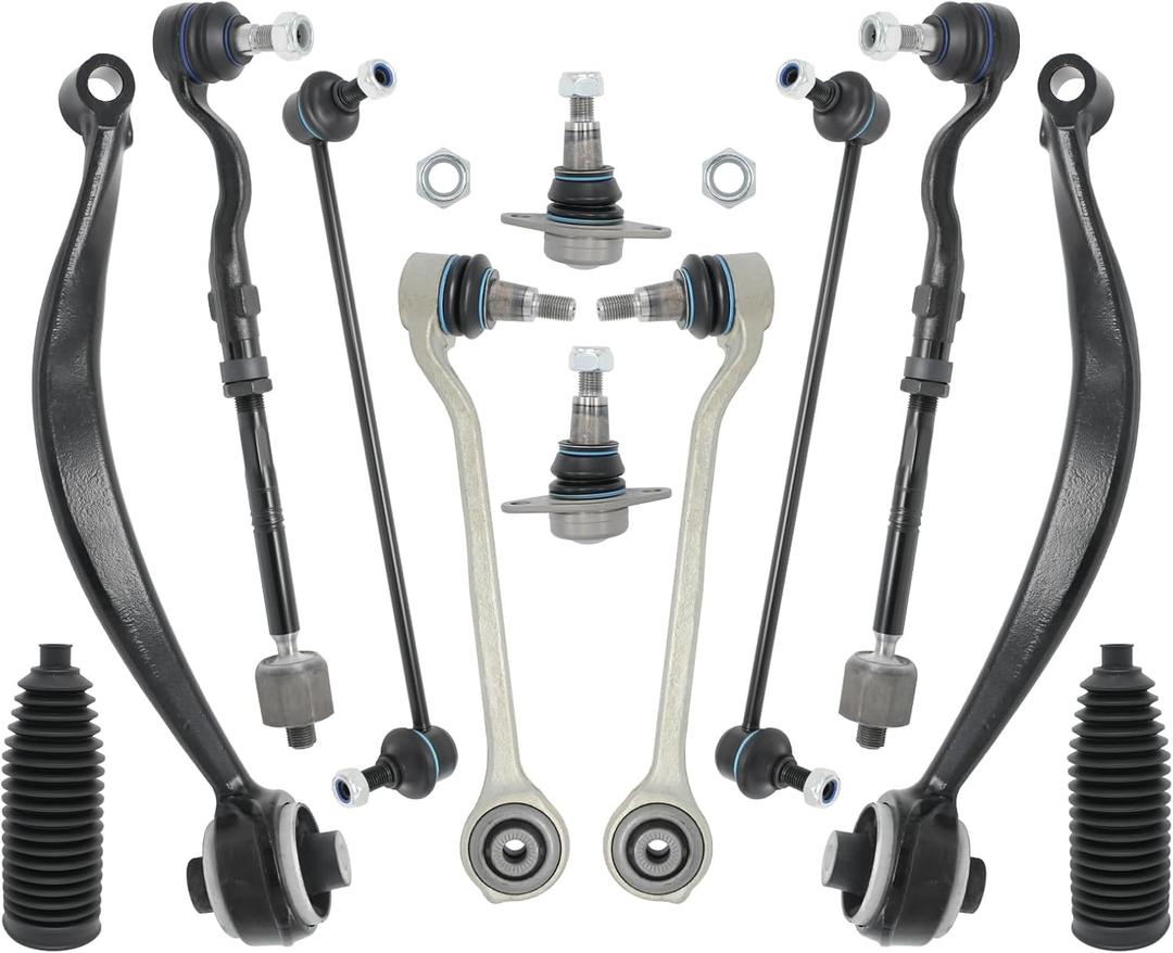 Front Control Arm Kit 12PCS for BMW X3 F25 2011-2017 & X4 F26 2015-2018, Suspension Kit with Ball Joint Stabilizer Sway Bar Link Tie Rod Assembly