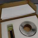 Self-Adhesive Roof Tarp | 5 x 5 Heavy Duty Roof Tarp with Self Stick Roll Butyl Tape White Multi Purpose Thick UV-Resistant Roof Waterproof Cloth for Leaks, Roof Repairs