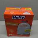 Hefty Strong 13 Gallon Trash Bags, Tall Kitchen Trash Bags, UnscentedLarge Trash Bags with Drawstrings, Durable Closure, Resists Leaks, Punctures, and Tears, White, Unscented, 90 Bags