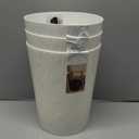 3 Pack Small Trash Can Bathroom Garbage Bin Round Plastic Waste Basket for Kitchen, Bedroom, Office, College Dorm, Craft Room, Beige