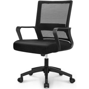 NEO CHAIR Office Computer Desk Chair Mid-Back Mesh Wide Seat, All Black
Lumbar Support, Adjustable Height with Wide Seat Design. Ideal for Home Office, Conference Room, and Any Work Space