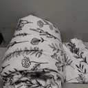 Joiedomi Twin Comforter Set White, 2 Pieces Floral Twin Bedding Set with 1 Soft Reversible Botanical Comforter and 1 Pillow Sham, Bed in a Bag for All Seasons