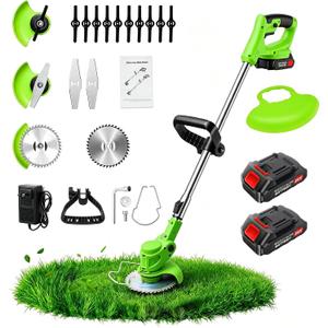 3-in-1 Cordless Weed Wacker: 21V Battery Powered Weed Eater, 33-47 inches