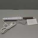 DENVEK Heated Round Brush, Ceramic Tourmaline Ion Curling Iron, Hot for Fluffy Thermal Brush Curling Wand, Suitable for All Hair Types Tool (White, 1 inch)