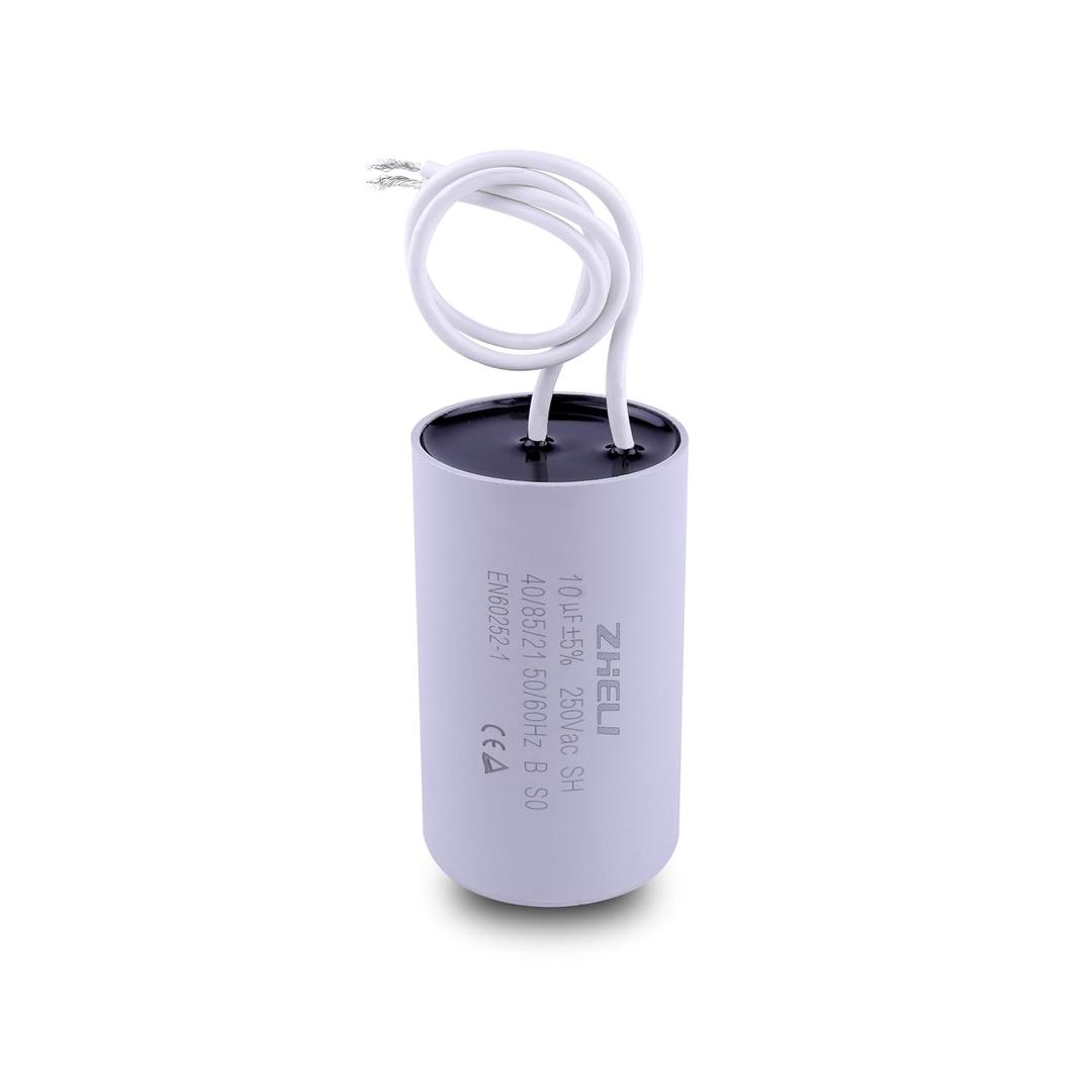 CBB60 10uf 5% Motor Run Capacitor MFD 110/125/250VAC 50/60hz Cylindrical 52mm*34mm(10uf)