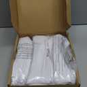 Wokceer Wedding Arch Backdrop Cover 7.2FT, 6FT Spandex Fitted White Arch Covers 2 Set Round Top Chiara Arches Backdrop Cover for Birthday Party Ceremony Banquet Decoration