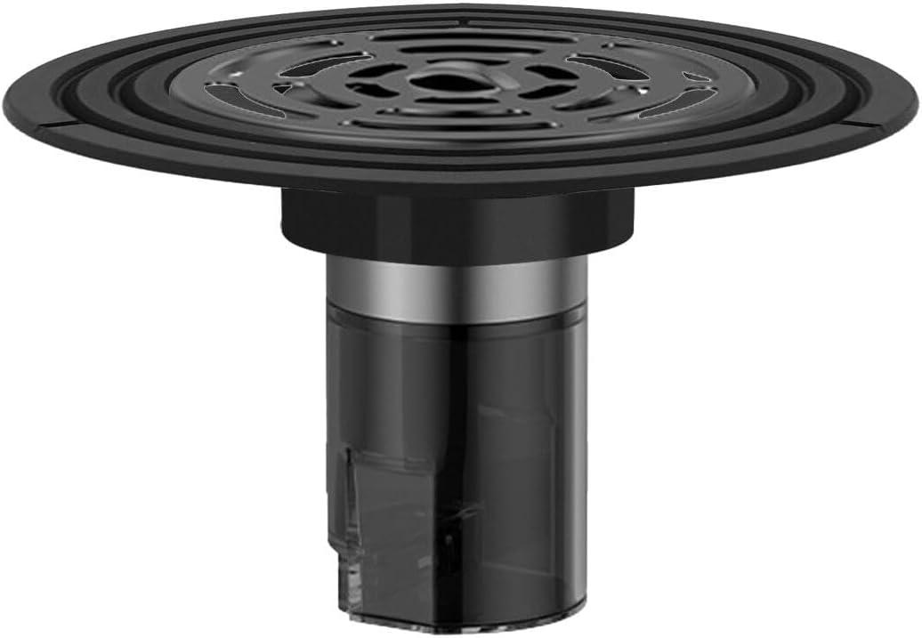 Shower Drain Floor Drain Backflow Preventer - Magnetic Closure Valve Variable Diameter Gasket 304 Stainless Steel Odor-Resistant Shower Drain Plugfor 1.77''-3.5''ID Pipes (2.55" Deep)