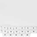 Exhibitindexes Bottom Numbered of Tabs 1-25 - Legal Exhibit Dividers - White Paper Dividers - Individual Bottom Tab Easy to Use 1/10th Cut - Made in The USA