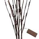 Branch for Twig Light Branch Flexible Decoration Light Light LED Indoor Tree Artificial Flowers White Wisteria Hanging Flowers Artificial Flowers (One Size, Purple)