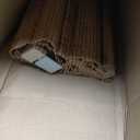 LazBlinds No Drill Bamboo Roman Shades, 30.5" W × 64"H, Ceylon Light Russet