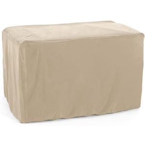 Covermates Classic Outdoor Sectional Armless Chair Cover – 12-Gauge Vinyl Weather-Resistant Patio Furniture Protector with Elastic Hem & Mesh Vent, 25W x 28D x 33H, Classic Tan