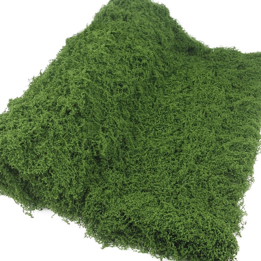 Fake Moss for Crafts 39" x 39" Faux Moss Mat for Plants Indoor Dark Green Artificial Moss Rug for Decorating Planters Crafts DIY Table Centerpieces Fairy Garden Floral Wedding 100 x 100cm