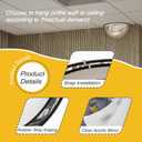 2Pack Acrylic Half Dome Mirror Corner Mirror Blindspot for Wall 12'' Diameter Safety Mirrors for Corners Convex Mirrors Indoor for Ceiling Business Driveway Outdoor Hallway Warehouse Office