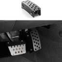 Linskip Gas Pedal Lift Extender Compatible with 2007-2017 Jeep Wrangler JK Accessories, Adjustable Foot Rest Accelerator Pad for Jeep JK Accessories(Black)