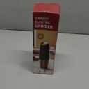 CIRCLE JOY Gravity Electric Pepper Grinder Rechargeable Salt Grinder Pepper Griner Mill Electric with LED Light, No Battery Needed, Adjustable Coarseness, Washable 135ml Container, Black