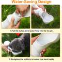 Dog Water Bottle,Portable Water Bowl for Dog,Collapsible Food Grade Silicone,Travel Pet Water Bottle for Outdoor Walking, Hiking, Camping,Gray