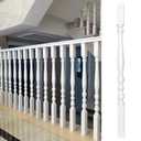 Wood Balusters Spindles - 1/4/10/20 Pack White Wooden Staircase Balusters for Indoor/Deck Railing, Balcony/Attic Stairway