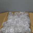 BESTSTAR 40 PCS Clear & Gold Rim 12 Oz Plastic Wine Whiskey Glasses, Diamond Stemless Unbreakable Disposable Wine Glasses for Party, Ideal for Beach Holidays,Halloween, Christmas, Weddings,Daily Use