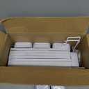 Pegboard Combination Kit, 8 Peg Boards and 30 Accessories Modular Hanging Black Pegboard for Walls, Office Wall Organizer, Keys Holder on Wall, Nursery Storage, 44"x22" Black (White)