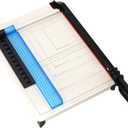 TEXALAN(R) 12-Inch Guillotine Paper Trimmer - Durable Metal & ABS, 12 Sheet Capacity with Magnetic Clamp & Guide