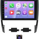 Android 13 Car Stereo for Porsche Cayenne 2002-2010, 2GB+32GB Wireless Carplay & Android Auto 9 inch 2.5D Tempered Glass Mirror auto Radio Player DSP Sound/WiFi/FM/SWC/MIC Dual USB + Backup Camera