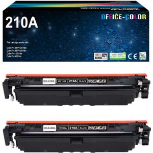210A Black Toner Cartridge Replacement for HP 210A W2100A for HP Laser Color MFP 4301fdw 4301fdn Pro 4201dw 4201dn Series Printer Toner (2 Black)