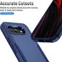 for Pixel 9a Case, with HD Screen Protector [Military Grade Drop Tested] Heavy-Duty Tough Rugged Shockproof Protective Case for Pixel 9a, Blue