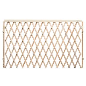 Evenflo Expansion Walk-Thru Room Divider Baby Gate (Natural Wood), 
60"W x 32"H