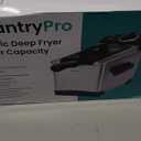 PantryPro 2 Liter / 2.1 Quart Stainless Steel Immersion Electric Deep Fryer, 1400 W, Temperature Control, Basket with Hook, Odor Filter, Lid w. Viewing Window