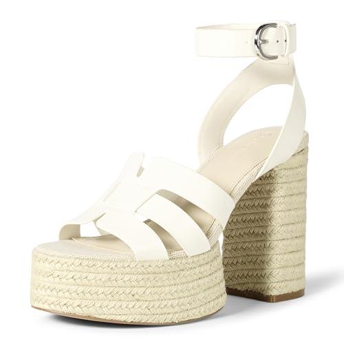 The Drop Women's Bea Platform Heel, White, Size 10 The Drop Women's Bea Platform Heel, White, Size 10