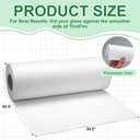 Honoson 65 ft x 20.5 Inch Thinfire Kiln Shelf Paper Roll - Ceramic Fiber Paper High Temperature Temp Insulation Gasket Material Fireproof Kiln Sheet for Microwave, Stove, Fireplace, Ceramic Fusing
