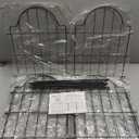 Decorative Garden Fences 17in x 10.3ft, 10 Pack Outdoor Fencing Animal Barrier Dog Border, Metal Wire Fence Panels for Garden Decor, Flower Bed Edging Borders for No Dig Patio Yard