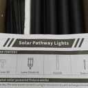 Mancra Solar Pathway Lights, 8 Pack LED Solar Lights Outdoor Waterproof, Glass Metal Garden Lighting for Yard Path Landscape Lawn Walkway Driveway, 3000K