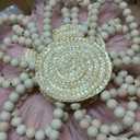 Soaoo 6 Pcs Boho Nursery Decor for Girl Daisy Flower Woven Macrame Wall Hanging Bohemian Nursery Wall Decor Flowers for Baby Girls Kids Dorm(Pink, White, Beige)