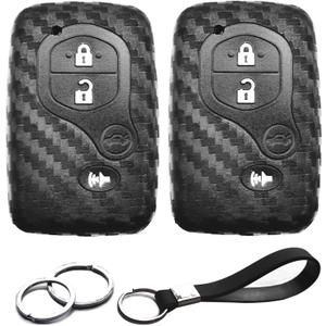 2pcs Compatible with Toyota Key Fob Cover Case Key Chain fit for Toyota Camry RAV4 Highlander 4Runner Venza Avalon Prius Land Cruiser Prius C V Scion tC Accessories Carbon Fiber Black 2pcs Compatible with Toyota Key Fob Cover Case Key Chain fit for Toyota Camry RAV4 Highlander 4Runner Venza Avalon Prius Land Cruiser Prius C V Scion tC Accessories Carbon Fiber Black
