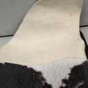 Faux Cowhide Rug 4.6x5.2ft Cow Print Cow Hide Rugs Small Premium Area Carpet Animal Print Rug Western Room Decor for Living Room Bedroom (Black&White)