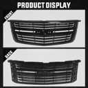 Front Bumper Grille for Chevy Tahoe Suburban 2015-2020, Black