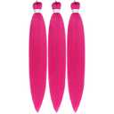 Magenta Pink Pre streched Braiding Hair Easy to Use Pre feathered Braiding Hair 30inch Braids Hair Extensions